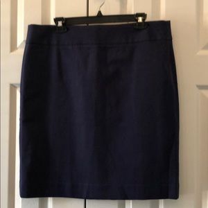 Navy Blue Banana Republic Pencil Skirt